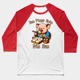 Dim sum pig Baseball T-Shirt